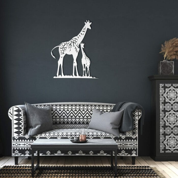 Giraffe Wall Art Metal