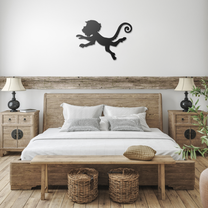 Monkey Metal Wall Silhouette