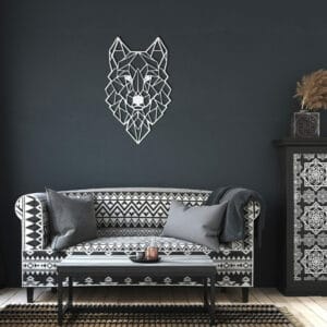 Wolf Metal Wall Decoration