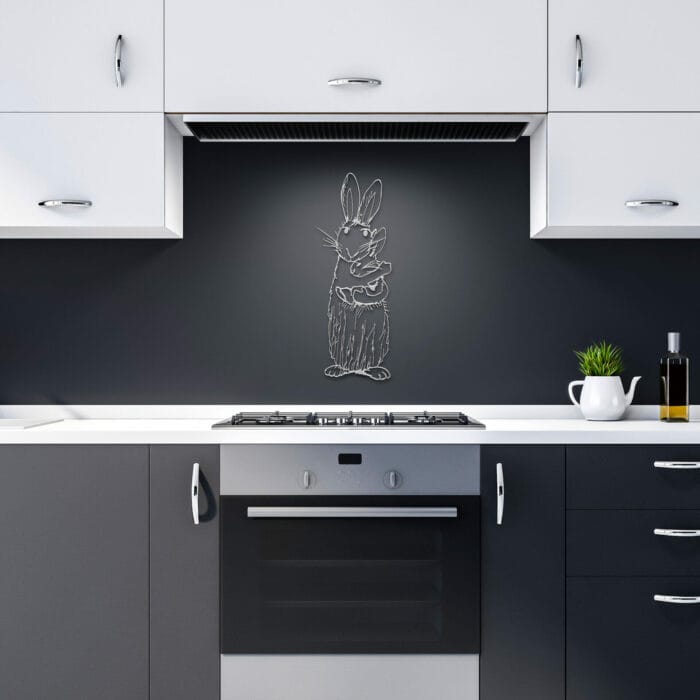 Metal Rabbit Wall Art