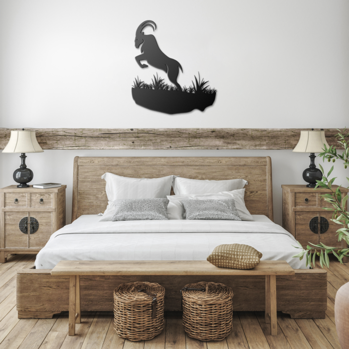 Mountain Goat Metal Wall Art