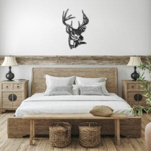 Metal Deer Head Wall Art