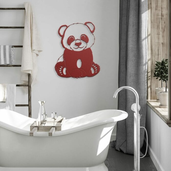 Panda Metal Wall Art Design